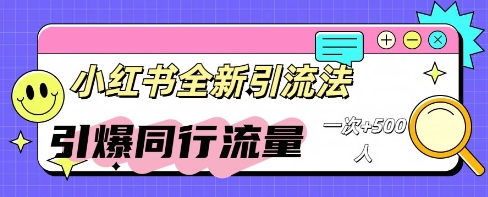 小红书群聊引流：同行流量引爆计划-联合微创