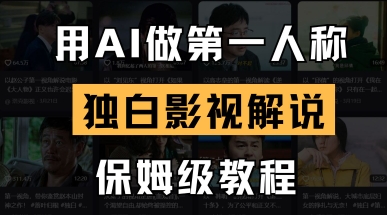 用AI做第一人称独白影视解说，手把手教学，保姆级教程-联合微创