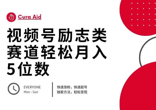 视频号励志类赛道快速涨粉500+，快速起号，轻松变现月入过W-联合微创