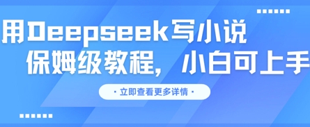 用Deepseek写小说，保姆级教程，小白可实操-联合微创
